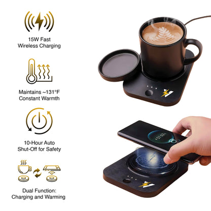 Sip & Charge 2-in-1 Wireless Charger & Mug Warmer