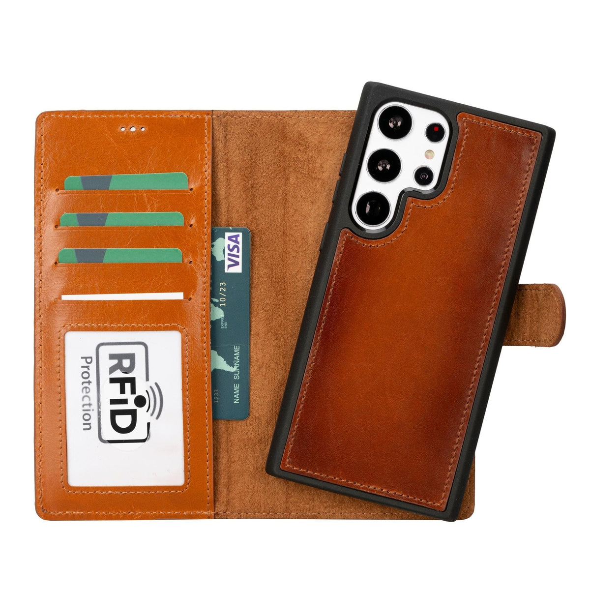 Buffalo Samsung Galaxy S21 Series Detachable Leather Wallet Case